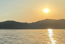 You will see the sunset